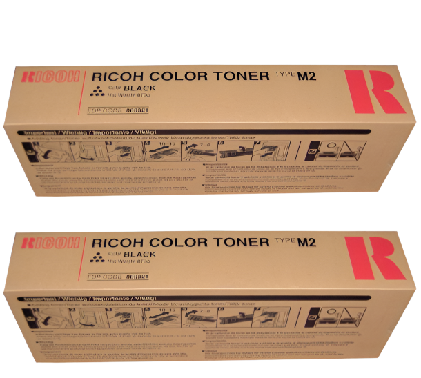 Genuine Ricoh Black Toner Cartridge TYPE-M2B [885321] for Aficio 1224C 1232C