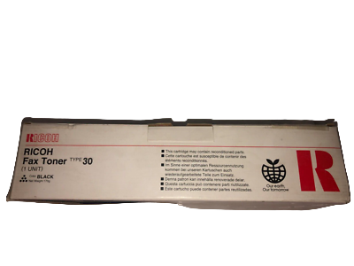 Genuine Ricoh FAX-2500 / FAX-3000 / FAX-3100 Black Toner Cartridge – TYPE-30 – 3,000 Page Yield