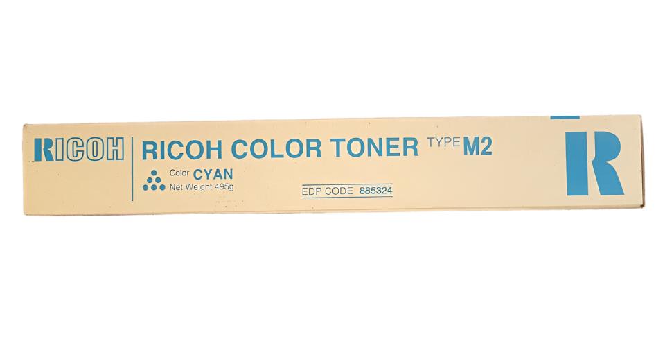 Genuine Ricoh Aficio Cyan Toner Cartridge TYPE-M2C [885324] for 1224C 1232C
