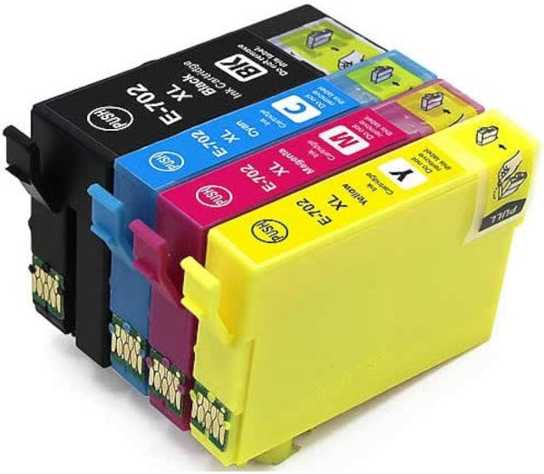 *Sale!* 4X Pack Ct Premium Compatible Epson 702Xl Ink Cartridge Set (1B 1C 1M 1Y) High Yield -