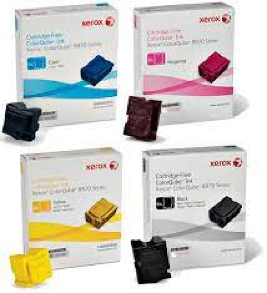 *Sale!* 4X Pack Fuji Xerox Colorqube 8870/8880 Solid Ink Sticks Set 108R00985 + 108R00986 +