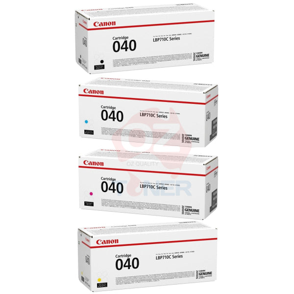 *Sale!* 4X Pack Genuine Canon Cart040 C/M/Y/K Toner Cartridge Set For Lbp710C Lbp712Cx -