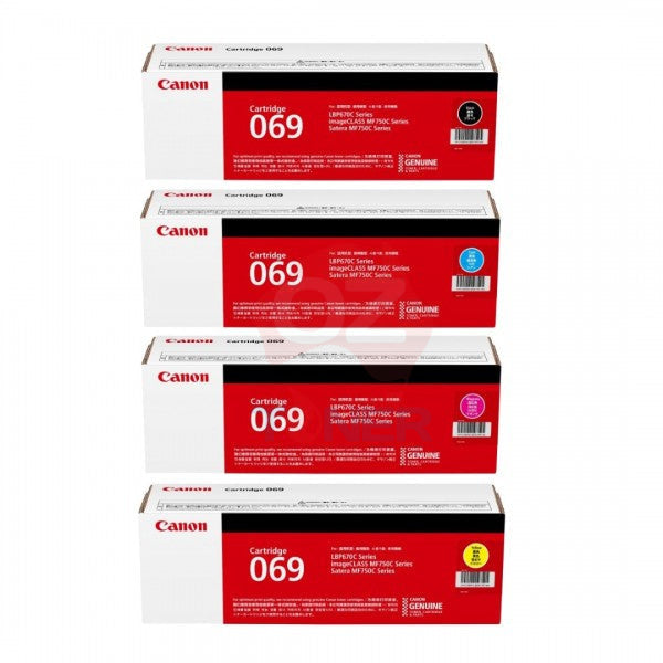 *Sale!* 4X Pack Genuine Canon Cart069 C/M/Y/K Toner Cartridge Set For Lbp674Cx Mf756Cx -