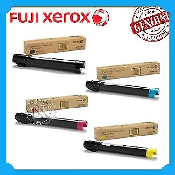 *Sale!* 4X Pack Genuine Fuji Xerox Docuprint C2535A C/M/Y/K Toner Cartridge Set [Ct200655-Ct200658]