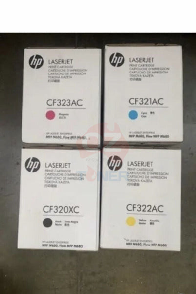 *Sale!* 4X Pack Genuine Hp Cf320X + Cf321A + Cf323A + Cf322A Toner Set 653X 653A For Laserjet
