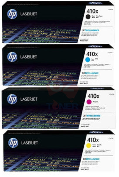 *Sale!* 4 Pack Genuine Hp Cf410X Cf411X Cf412X Cf413X Toner Cartridge Set For M377/M452/M477 #410X -