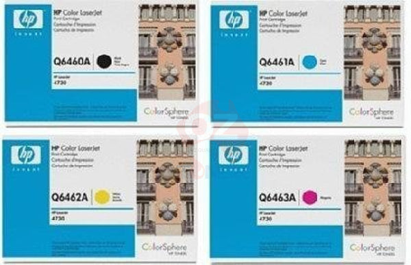 *Sale!* 4X Pack Genuine Hp Q6460A Q6461A Q6462A Q6463A Toner Cartridge Set #644A (12K) -