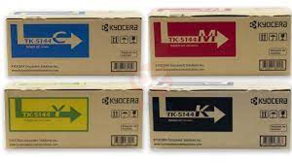 *Sale!* 4X Pack Genuine Kyocera Tk-5144 C/M/Y/K Toner Cartridge Set For P6130 M6030 M6530