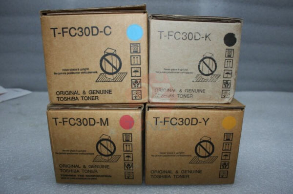 *Sale!* 4X Pack Genuine Toshiba E-Studio 2050C 2051C 2550C 2551C Toner Set [Tfc30Dk Tfc30Dc Tfc30Dm