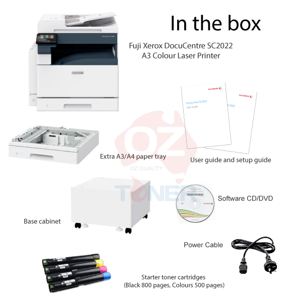 *Sale!* Fuji Xerox Docuprint Sc2020/Sc2022 A3 Colour Multifunction Printer Sc2020Nw+1-Year Wty Laser