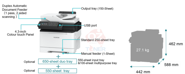 *Sale!* Fujifilm Apeosport C3830Sd A4 Colour Multifunction Printer Mfp 38Ppm [Apc3830-1Y] Laser