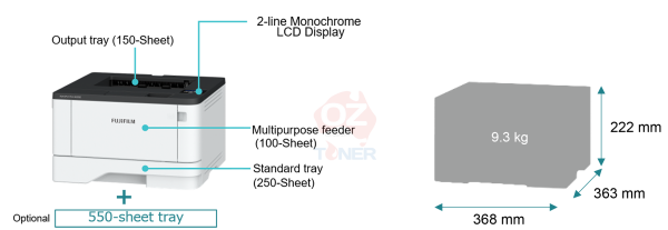 *Sale!* Fujifilm Apeosport Print 4020Sd A4 Mono Laser Sfp Printer 40Ppm [App4020-1Y] Single Function