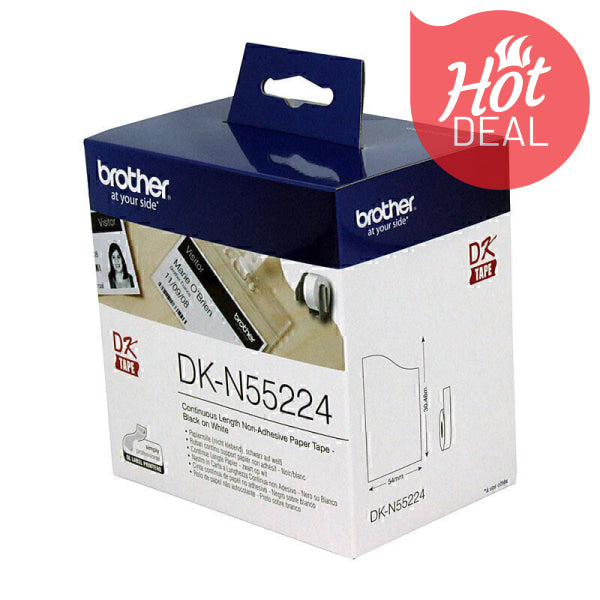 Brother DKN55224 White Roll DK-N55224