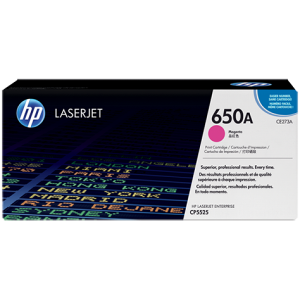 HP 650A MAGENTA TONER 15000 PAGE YIELD FOR CLJ CP5520 CE273A