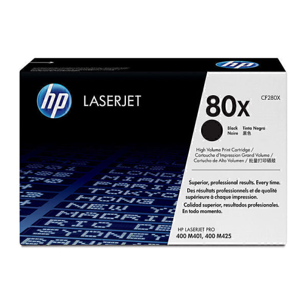 HP #80X Black Toner CF280X CF280X