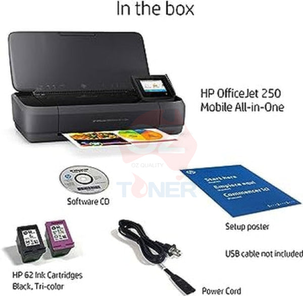 *Sale!* Hp Officejet 250 Mobile All-In-One A4 Wi-Fi Color Printer+Adf+Eprint [Cz992A] Inkjet Printer