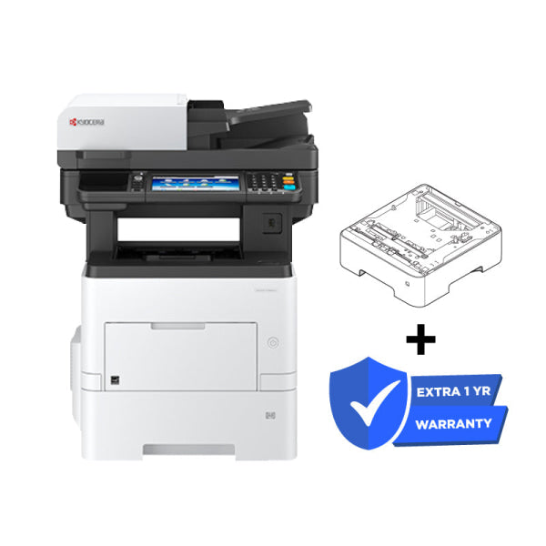 Kyocera M3860Idn + Extra Pf-3110 Paper Tray + Bonus: Eco064 Extended Warranty Bundle Laser
