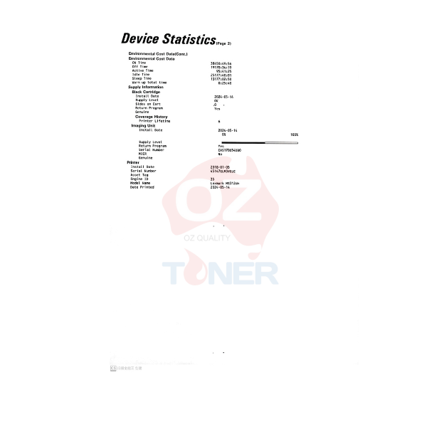 *Used* Lexmark Ms312Dn A4 Mono Laser Network Printer + Duplexer + Parallel Port 33Ppm + Bonus:
